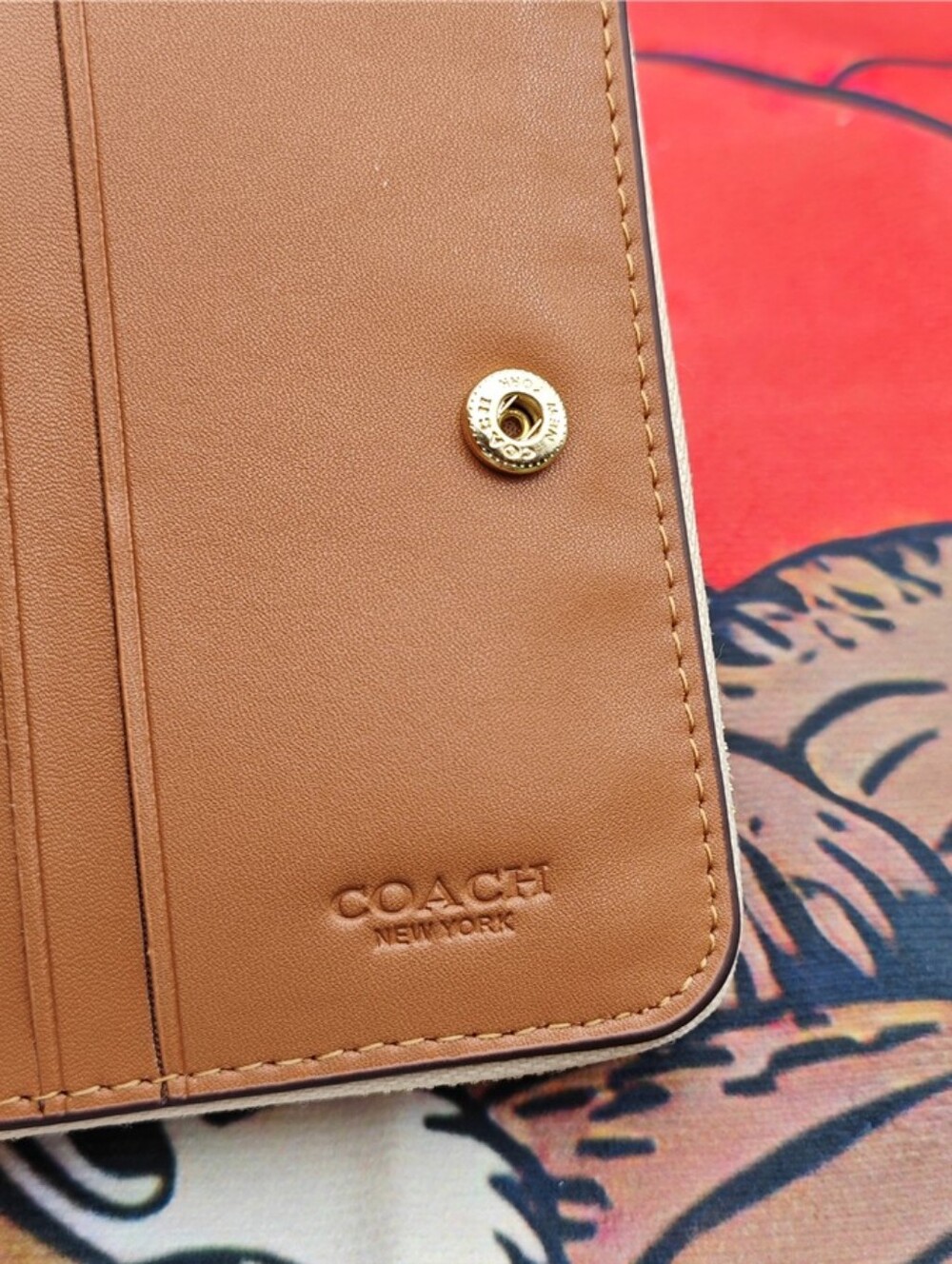 Coach Floral Zip Wallet - Picture 6 of 12